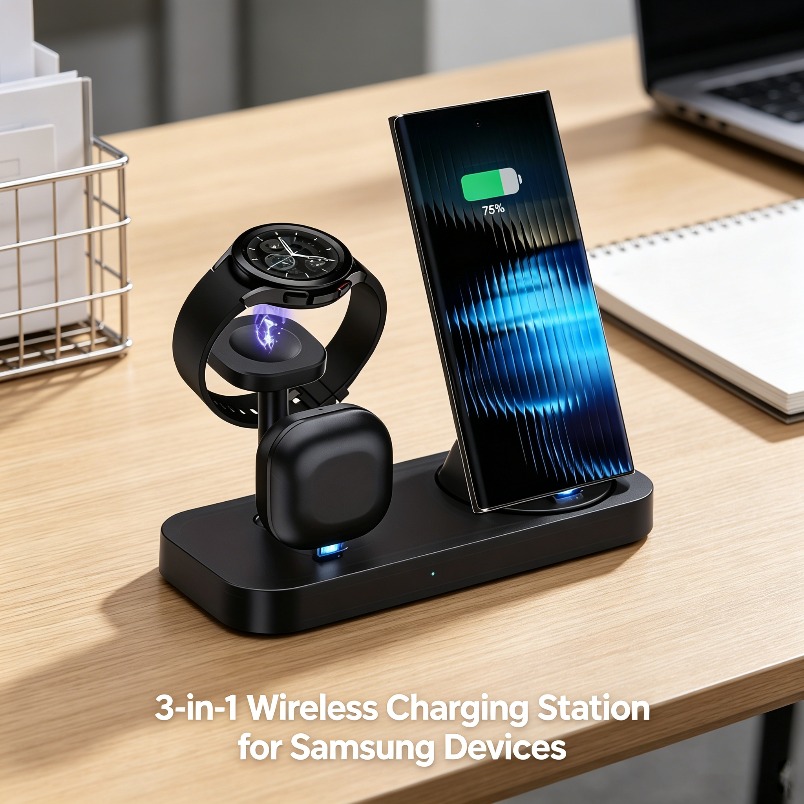 Watch Charger Cable - Беспроводное зарядное устройство 3-в-1 с двойной