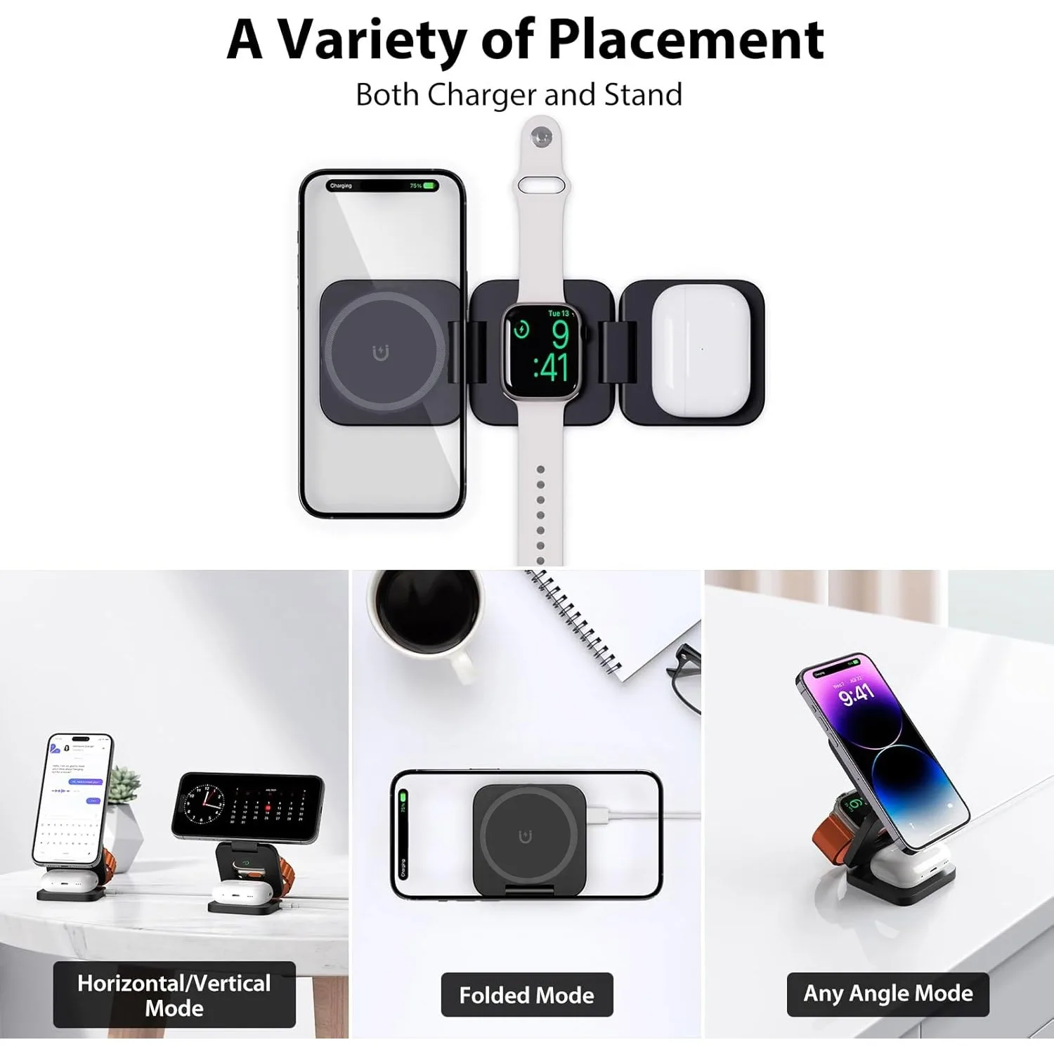 Складное быстрое беспроводное  – обзор и цена Watch Charger Cable