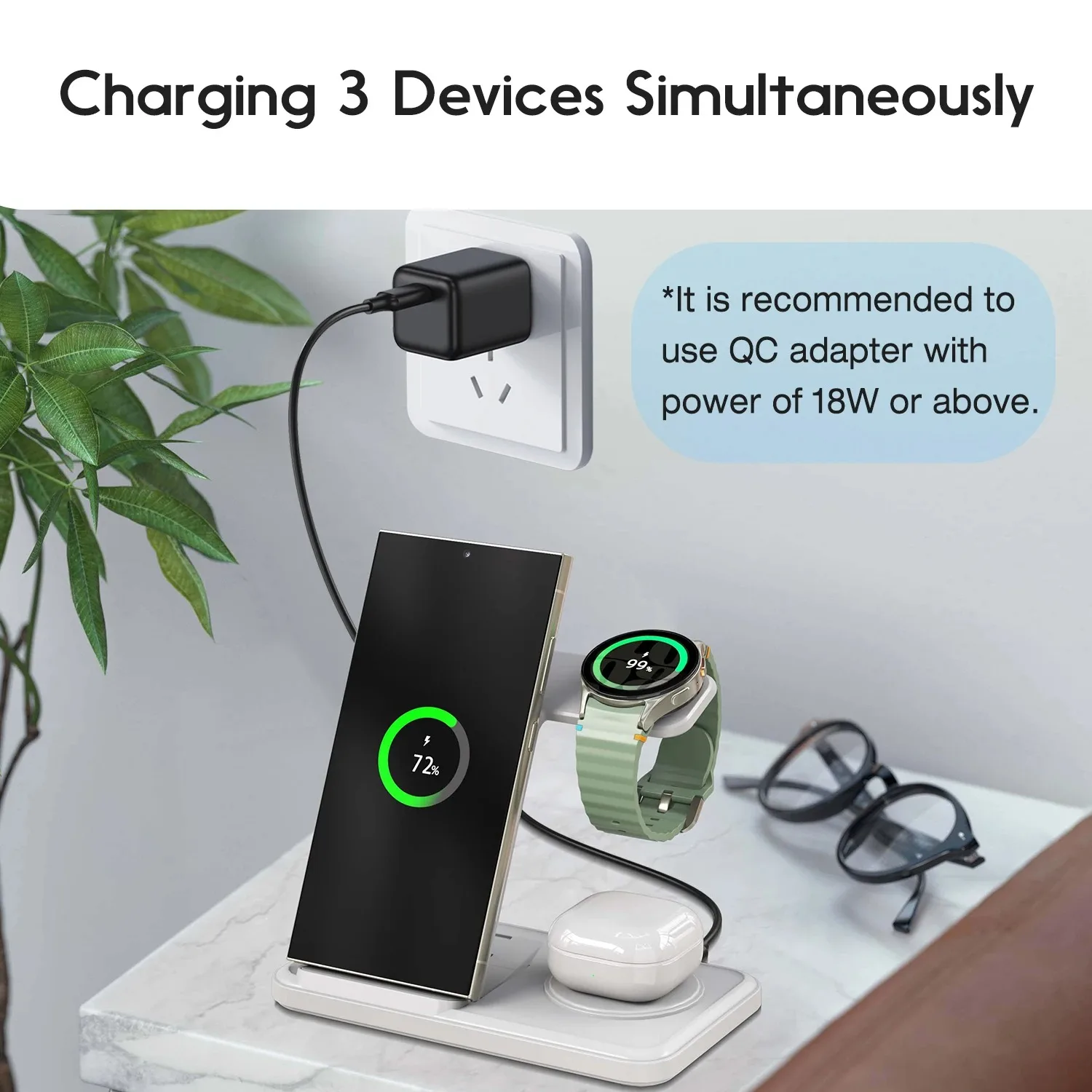 Настольная беспроводная зарядн – обзор и цена Watch Charger Cable