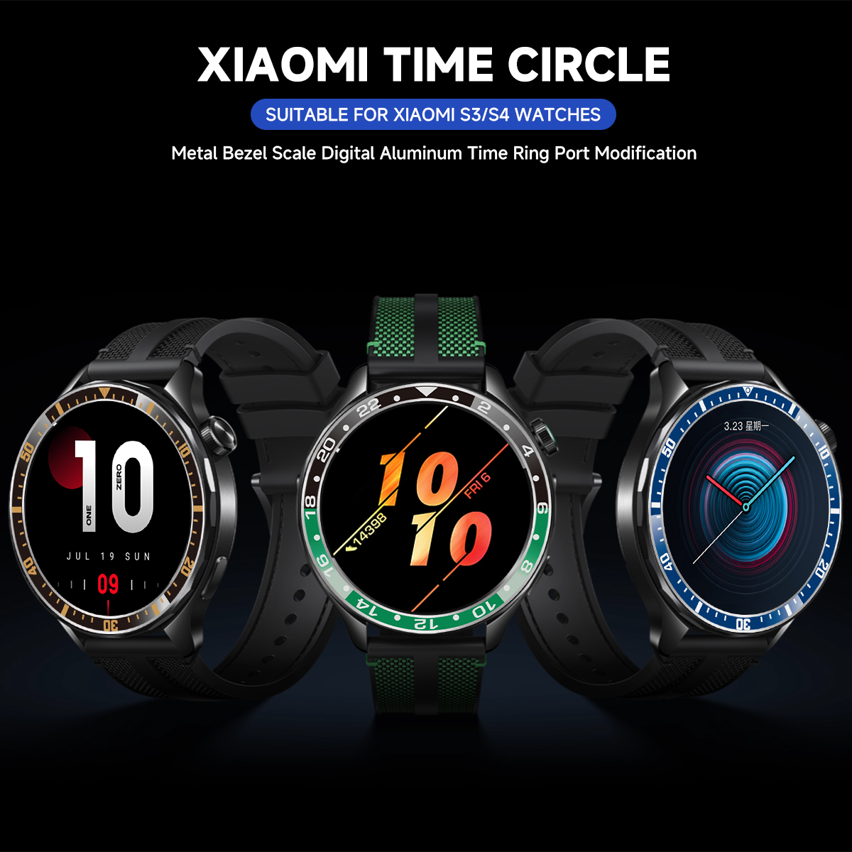 Стальные кольца-рамки для Xiao – обзор и цена Xiaomi Smartwatch S4 Accessories