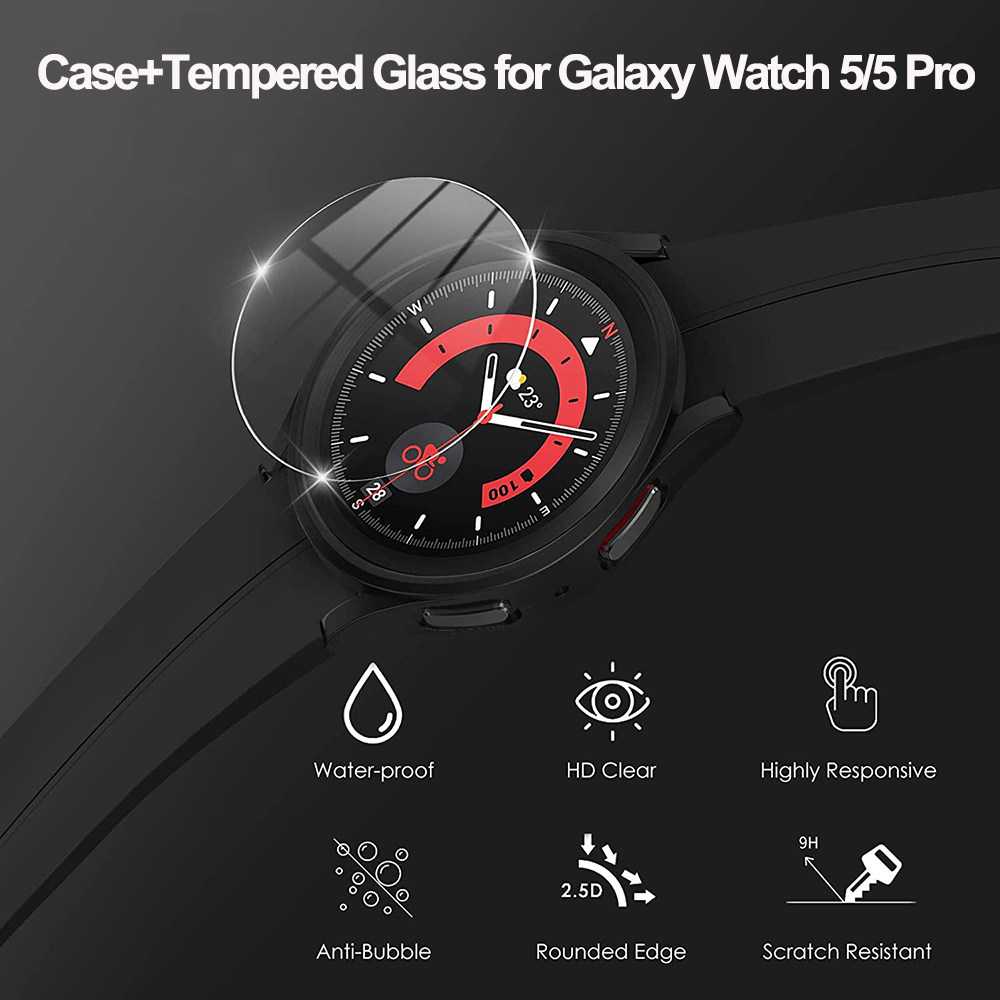 Чехол + закаленное стекло для  – обзор и цена Accessories For Galaxy Watch 5
