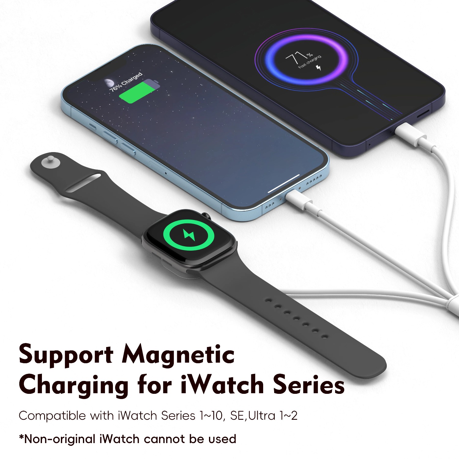 Магнитное зарядное устройство  – обзор и цена Watch Charger Cable
