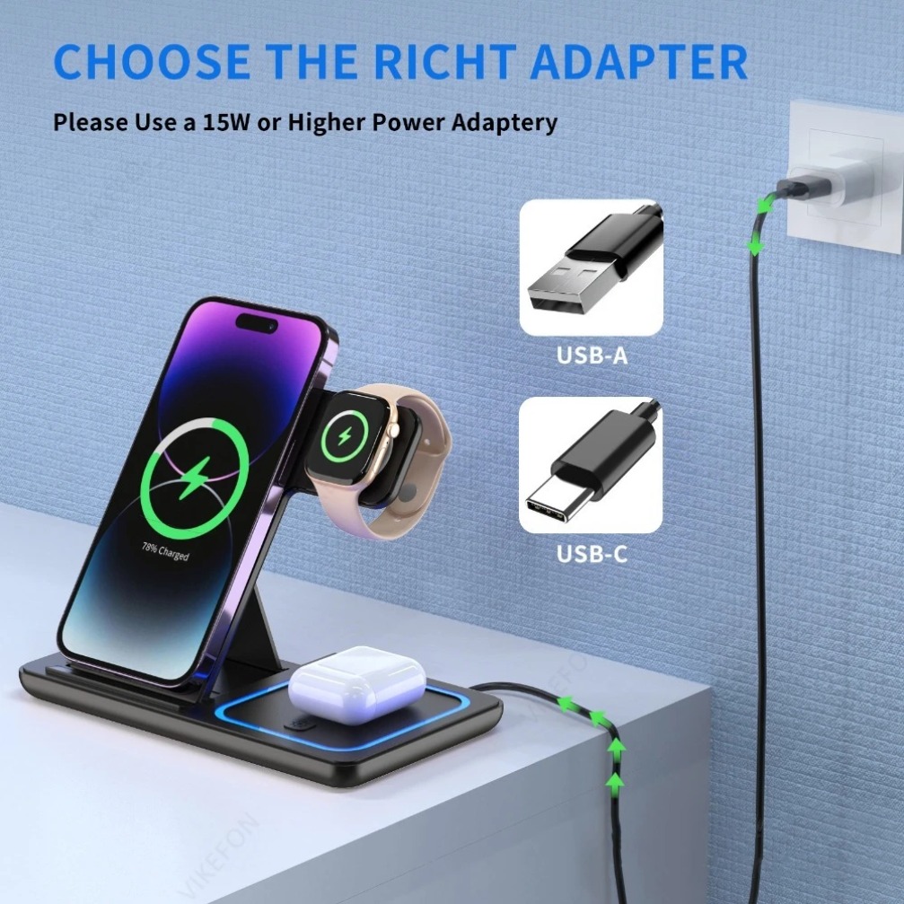 Складная беспроводная зарядная – обзор и цена Watch Charger Cable