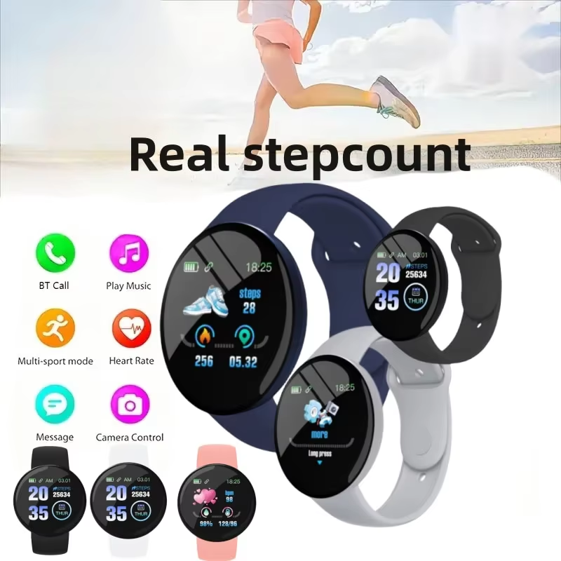 D18 Смарт-часы с круглым цветн – обзор и цена Smartwatch Face
